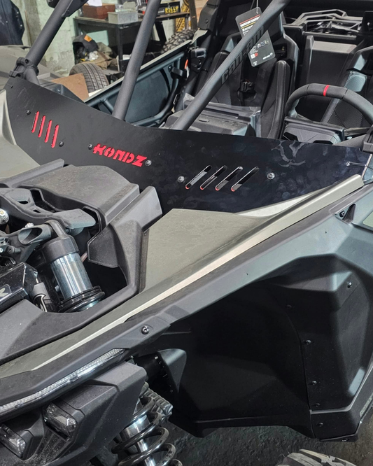 MEIO PARA-BRISA EM ALUMINIO COM GAVETA DE VENTILAÇÂO PARA CAN-AM MAVERICK X3