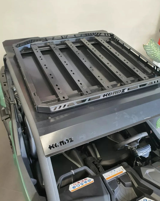 TETO DE ALUMÍNIO C/ BAGAGEIRO UTV MAVERICK TRAIL/NEW COMMANDER - 2 LUGARES