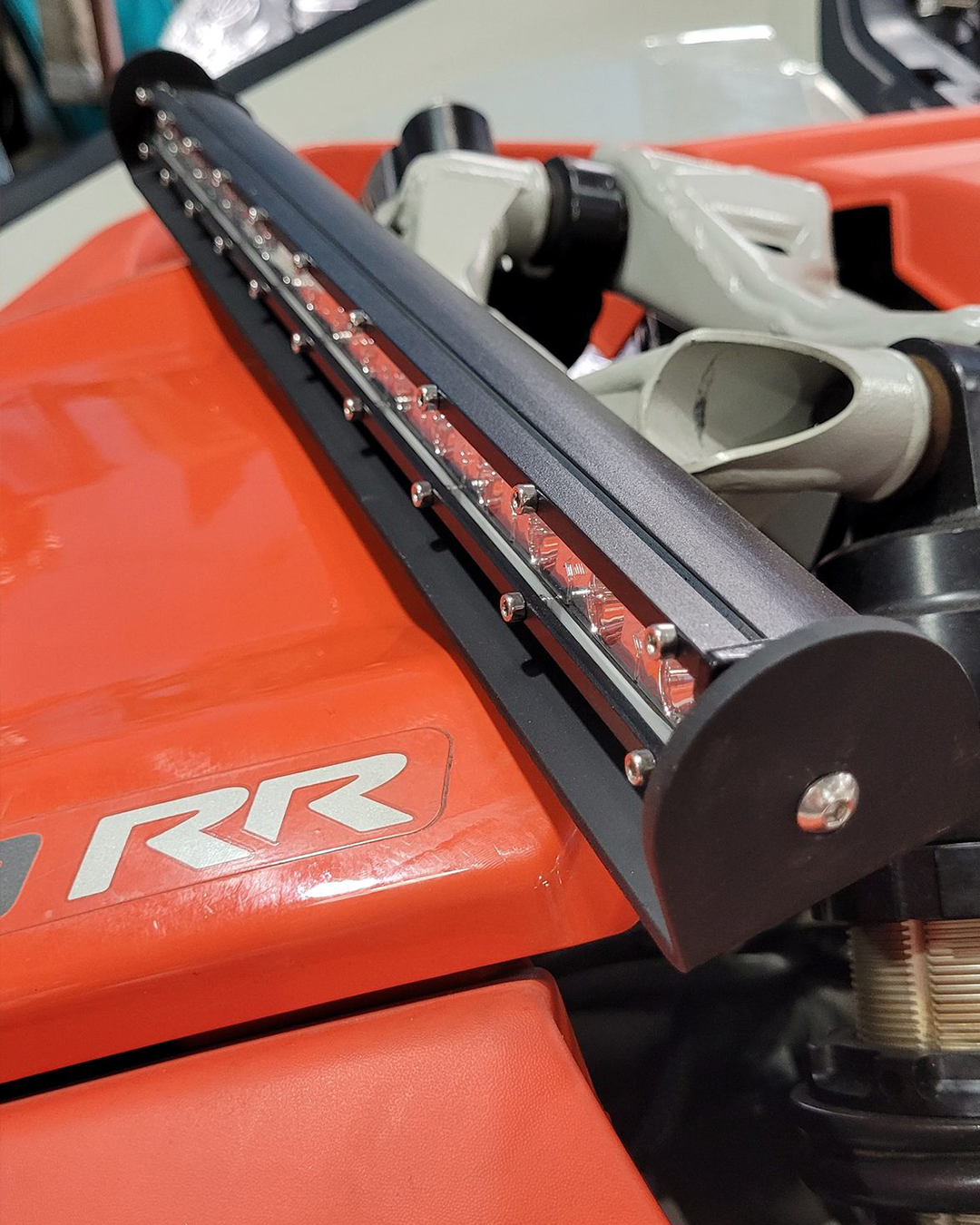 SUPORTE BARRA DE LED 340MM SUSPENSÃO DIANTEIRA MAVERICK X3