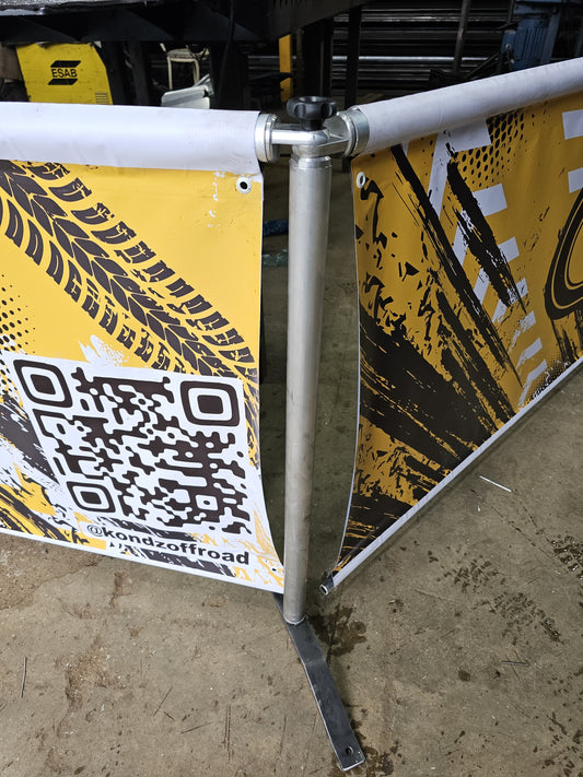 KIT CERCA BOX 6 METROS BANNER PERSONALIZADO