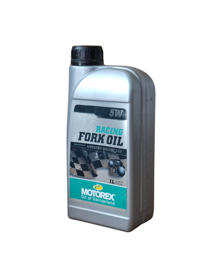 ÓLEO DE SUSPENSÃO MOTOREX 5W RACING FORK OIL SINTÉTICO 1L