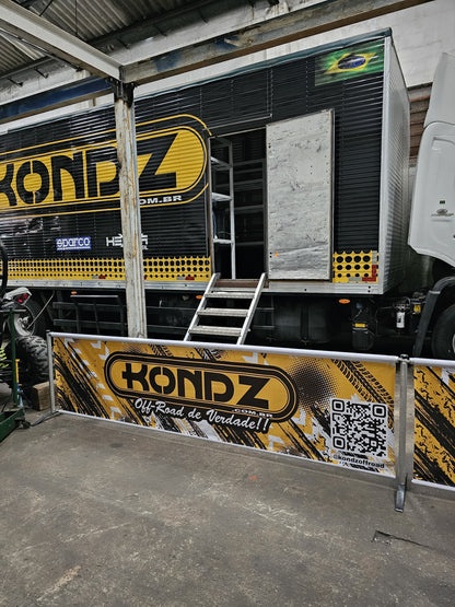 KIT CERCA BOX 6 METROS BANNER PERSONALIZADO