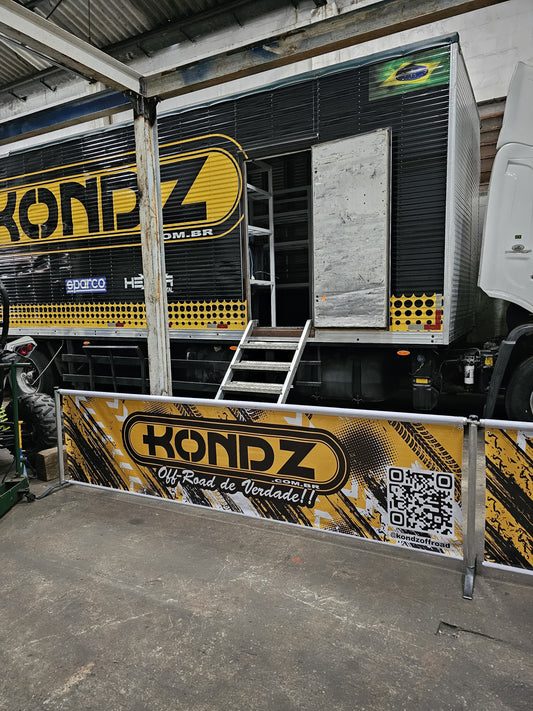 KIT CERCA BOX 6 METROS BANNER PERSONALIZADO
