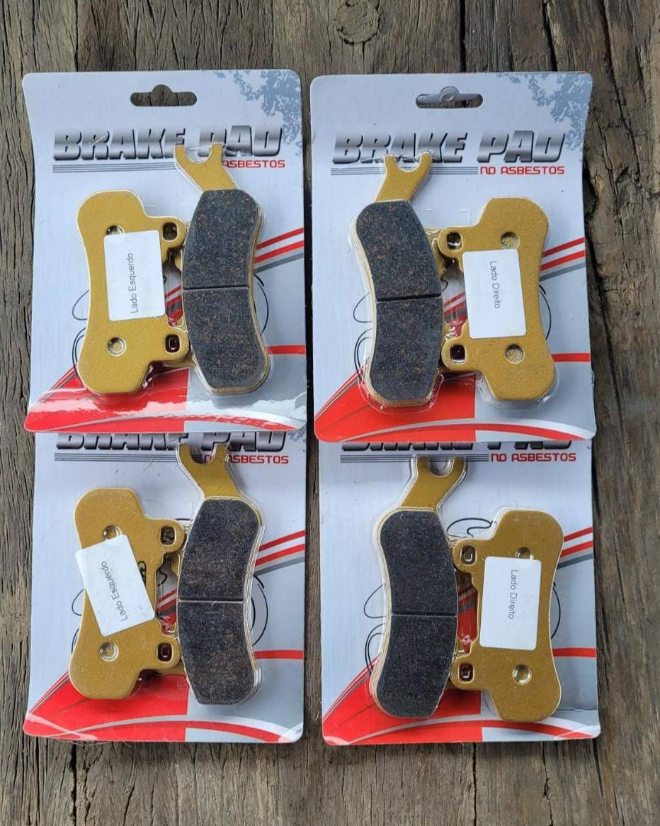 KIT PASTILHAS DE FREIO UTV PARA 4 RODAS (4 PARES)